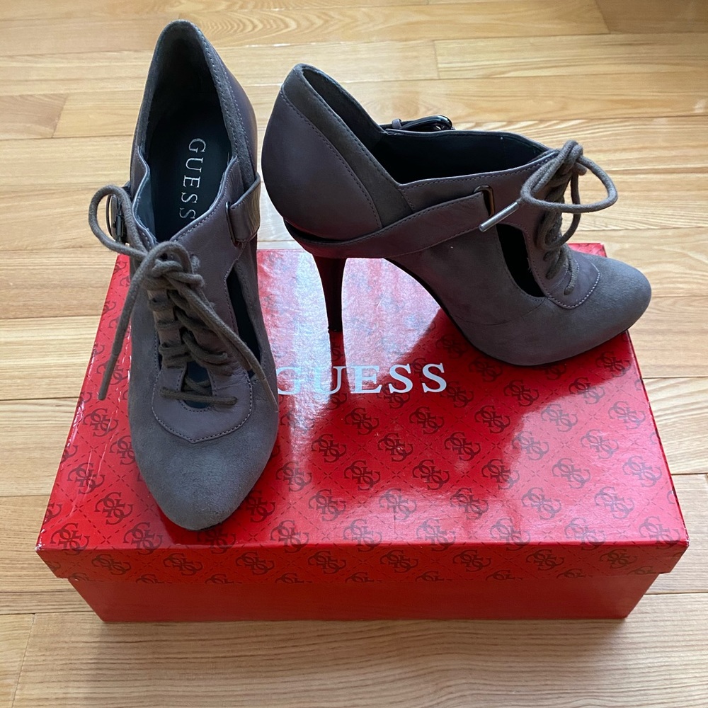 Guess Multi Suede Heeled Booties
